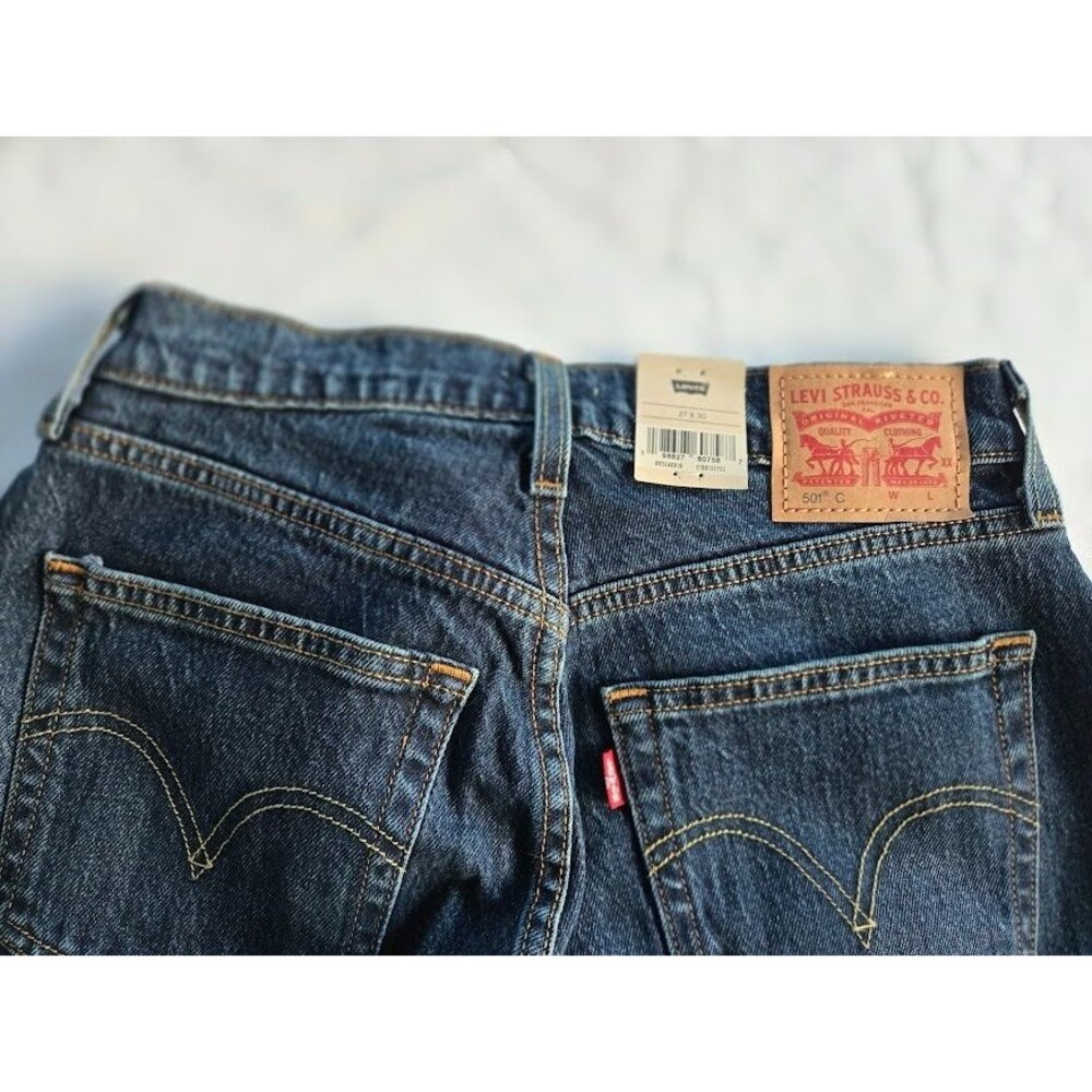 Levi's Women's 501 Curve Jeans - Mild Salsa Blue Denim - 27 x 30 - NEW - Picture 5 of 7
